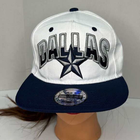 Dallas City Dallas Cowboys World Best Cap Snap Back White/Blue - Picture 2 of 10